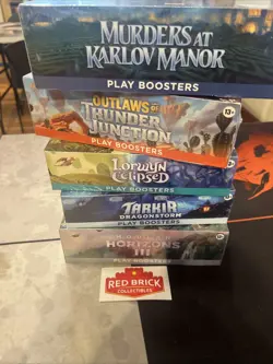 Lot Of 5 Play Booster Boxes Of Magic The Gathering From All Different Sets - Image 1