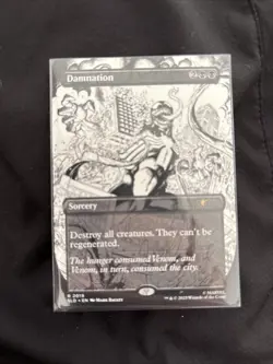 MTG Damnation (2019) *Non-Foil* B&W Ink Secret Lair: Venom MT/N - Image 1