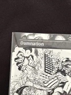 MTG Damnation (2019) *Non-Foil* B&W Ink Secret Lair: Venom MT/N - Image 5