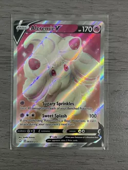 Alcremie v Full Art Ultra Rare Pokemon TCG Card Shining Fates 064/072 - Image 1