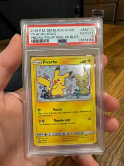 2019 POKEMON SM BLACK STAR PROMO #SM162 PIKACHU-HOLO PSA 10 - Image 2