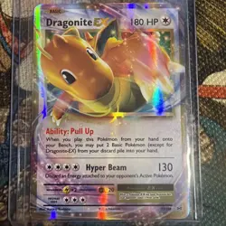 Pokemon Dragonite EX Full Art Holo 180 HP 106/108 Evolutions Ultra Rare Card NM - Image 1