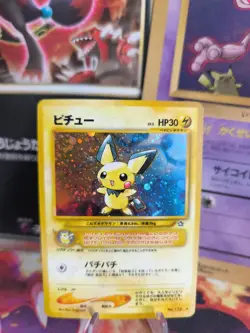 Pokemon Karte Card Pichu Neo Genesis 2000 Gsnw Rare Holo Wotc japanese NM- - Image 1