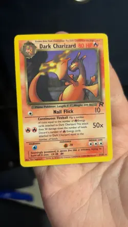 Pokemon Dark Charizard 21/82 Non-Holo Card Team Rockets Series - Image 1