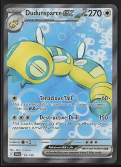 DUDUNSPARCE EX 178/159 ULTRA RARE JOURNEY TOGETHER POKEMON NM/M - Image 1