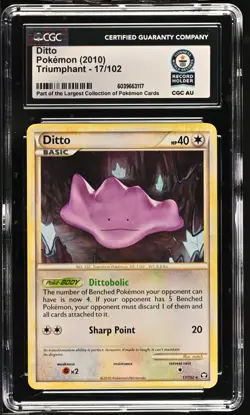 2010 Pokemon DITTO 17/102 - CGC Guinness World Record *1 of 1*🔥 - Image 1