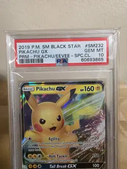 PSA 10 Pokemon Pikachu GX Black Star Promo SM232 - Image 2
