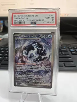 2023 POKEMON PAL EN-PALDEA EVOLVED SPECIAL ILLUSTRATION RARE CHIEN-PAO EX PSA 10 - Image 1