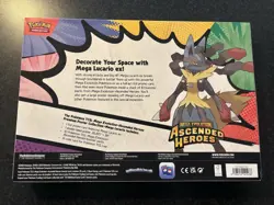 Pokemon Ascended Heroes Mega Lucario ex Premium Poster Collection – Sealed - Image 3