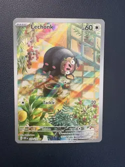 Lechonk 209/197 IR Obsidian Flames Sv03 ILLUSTRATION RARE HOLO Pokemon English - Image 1