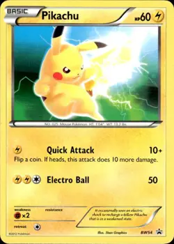 Pokemon Pikachu BW54 BW Black Star Promos Promo Near Mint - Image 1