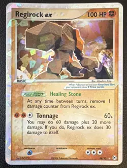 Pokemon TCG Regirock ex EX Hidden Legends Holo Rare 98/101 2004 English - Image 1
