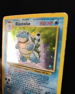 Pokemon TCG Blastoise 2/102 Rare Holo Base Set Unlimited MP Condition WOTC 1999 - Image 3