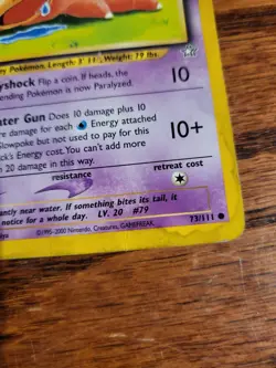Pokemon TCG Slowpoke Neo Genesis 73 Regular Unlimited Common - Image 3