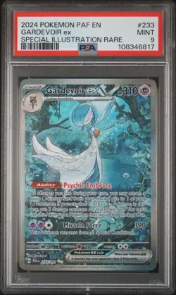 2024 Pokemon Paldean Fates Gardevoir EX 233 Special Illustration Rare PSA 9 MINT - Image 1