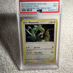 2024 POKEMON SWSH BLACK STAR PROMO #029 RAYQUAZA-HOLO PSA 9 - Image 2