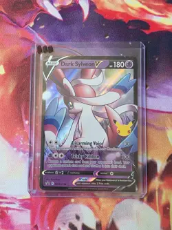 Pokemon Dark Sylveon V SWSH134 Celebrations Black Star Promo - Image 1