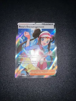 Pokemon TCG Rosa's Encouragement 114/088 Perfect Order Prerelease Full Art NM - Image 1