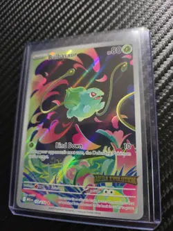 Pokemon Bulbasaur 133/132 Me01:Mega Evolution Illustration Rare Full Art Holo-NM - Image 2