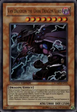 Van'Dalgyon the Dark Dragon Lord Ltd Ed Ultra Rare JUMP-EN023 Yu-Gi-Oh! - Image 1