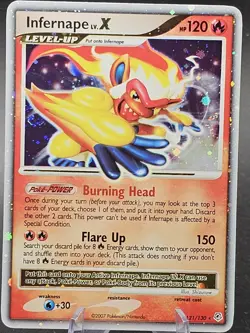 Infernape Lv.X - 121/130 - Pokemon Diamond & Pearl Ultra Rare Nm - Image 1