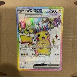 Pikachu ex 219/191 Sv08: Surging Sparks Holo Rare Pokemon - Image 1