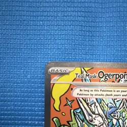 Pokemon Teal Mask Ogerpon EX Special Illustration Rare Holo 210 HP Sv Prismatic… - Image 5