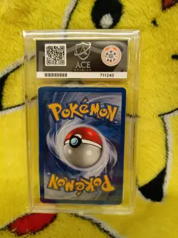 Pokemon Base Set 4th UK Print 1999-2000 Gust of Wind 93/102 Ace Graded 8 NM-MT - Image 3