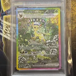2025 POKEMON PRE EN-PRISMATIC EVOLUTIONS #144 LEAFEON EX PSA 10 - Image 2