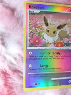 Pokemon - Eevee - 62/100 Burger King Promo Reverse Holo - Platinum Stamped - Image 2