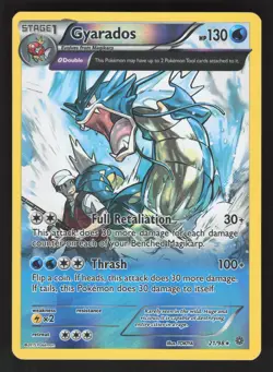 Gyarados 21/98 Reverse Holo Pokemon TCG XY - Ancient Origins LP - Image 1