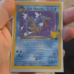 Pokemon TCG Dark Gyarados Team Rocket Holo Rare Dragon 70 HP 8/82 Unlimited - Image 1