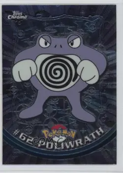 Poliwrath Topps Chrome Pokemon TV Animation Edition #62 2000 - Image 1