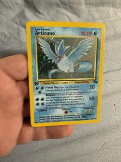 Articuno 2/62 Pokemon Fossil Holo 1st Edition - Image 1