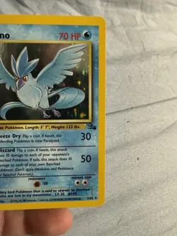 Articuno 2/62 Pokemon Fossil Holo 1st Edition - Image 4