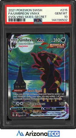 Pokemon 2021 Umbreon VMAX 215/203 Alt Art Evolving Skies GEM MINT PSA 10 - Image 1