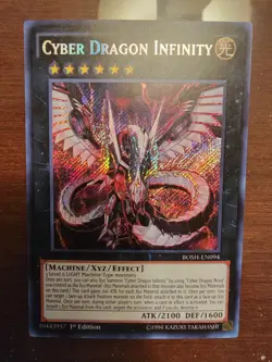 Yugioh Cyber Dragon Infinity BOSH-EN094 Secret Rare 1st Ed Mint - Image 1