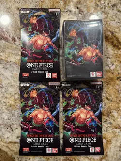 One Piece Wings Of The Captain LOT 3 Blister Booster Packs & Double Pack SEALED - Image 1