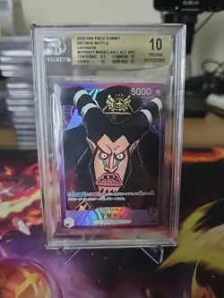 2022 One Piece Summit Decisive Battle Japanese OP2-71 Magellan L Alt Art BGS 9.5 - Image 1