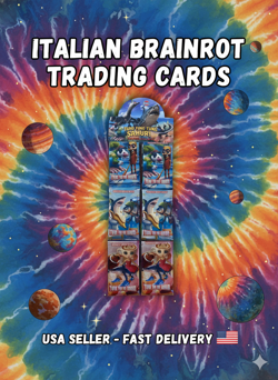 US SELLER Italian BRAIN ROT BRAINROT TCG (48 PACKS, 384 Cards)+ BONUS TCG card - Image 2
