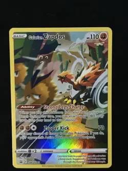 Pokemon Card Galarian Zapdos SWSH283 Holo Black Star Promo Sword & Shield TCG NM - Image 1