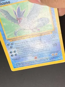 Pokemon Articuno Card Fossil 17/62 1999 WOTC Wizards Non-Holo Rare - Image 2