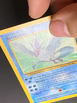 Pokemon Articuno Card Fossil 17/62 1999 WOTC Wizards Non-Holo Rare - Image 3