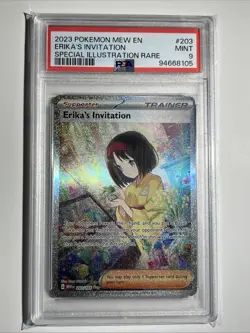 *PSA 9* Erika's Invitation [Special Illustration] 203/165 - 151 - Pokemon Card - Image 1
