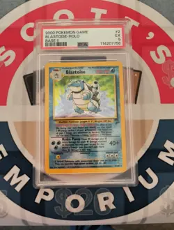 2000 Pokemon Base Set 2 II 2/130 Blastoise Holo rare PSA 5 Graded card - Image 1