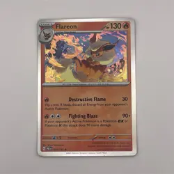 Pokemon Flareon 013/131 Sv: Prismatic Evolutions Rare Holo Stage 1 130 HP Card - Image 1
