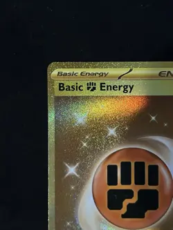 Pokemon Card Basic Fighting Energy 258/198 SV01 Foil Secret Rare! Near Mint-Mint - Image 5