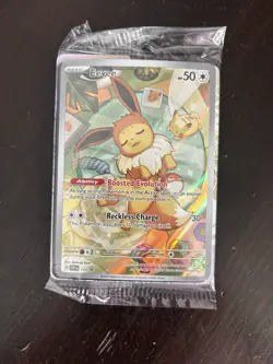 Pokemon Eevee full Art Promo Card 173 Prismatic Evolutions - Image 1