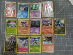 Pokemon Card Lot of 13 Holo Foil Cards XY Sun Moon Sword Shield Zekrom Milotic - Image 1