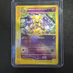 Pokemon Alakazam Rare Expedition Base Set 100 HP Stage 2 1/165 English Card - Image 1